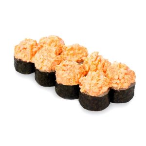 Восхитительные суши Ролл тартар с креветкой для коктейль-парти