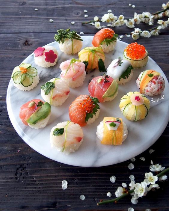 Круглые суши (Temari-dzushi)