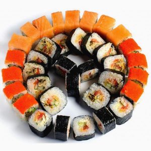 Восхитительные суши Сяке Сет для коктейль-парти